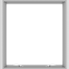 WDMA 28x30 (27.5 x 29.5 inch) White uPVC Vinyl Push out Awning Window without Grids