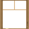 WDMA 28x32 (27.5 x 31.5 inch) Pine Wood Dark Grey Aluminum Crank out Casement Window with Fractional Grilles