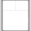 WDMA 28x32 (27.5 x 31.5 inch) Vinyl uPVC White Push out Casement Window with Fractional Grilles