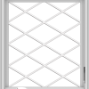 WDMA 28x32 (27.5 x 31.5 inch) White Vinyl uPVC Crank out Casement Window  with Diamond Grills