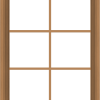 WDMA 28x36 (27.5 x 35.5 inch) Oak Wood Green Aluminum Push out Awning Window with Colonial Grids Interior