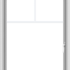 WDMA 28x36 (27.5 x 35.5 inch) Vinyl uPVC White Push out Casement Window with Fractional Grilles
