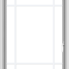 WDMA 28x36 (27.5 x 35.5 inch) Vinyl uPVC White Push out Casement Window with Prairie Grilles