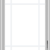 WDMA 28x36 (27.5 x 35.5 inch) White Vinyl uPVC Crank out Casement Window with Prairie Grilles