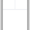 WDMA 28x36 (27.5 x 35.5 inch) White uPVC Vinyl Push out Awning Window with Fractional Grilles