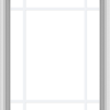 WDMA 28x36 (27.5 x 35.5 inch) White uPVC Vinyl Push out Awning Window with Prairie Grilles