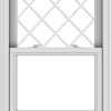 WDMA 28x40 (27.5 x 39.5 inch)  Aluminum Single Double Hung Window with Diamond Grids