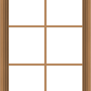WDMA 28x40 (27.5 x 39.5 inch) Oak Wood Green Aluminum Push out Awning Window with Colonial Grids Interior