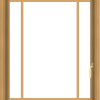 WDMA 28x40 (27.5 x 39.5 inch) Pine Wood Light Grey Aluminum Push out Casement Window with Prairie Grilles