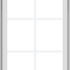 WDMA 28x40 (27.5 x 39.5 inch) White Vinyl uPVC Crank out Awning Window with Colonial Grids Exterior