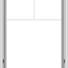 WDMA 28x40 (27.5 x 39.5 inch) White Vinyl uPVC Crank out Awning Window with Fractional Grilles