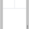WDMA 28x40 (27.5 x 39.5 inch) White Vinyl uPVC Crank out Casement Window with Fractional Grilles