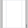 WDMA 28x40 (27.5 x 39.5 inch) White Vinyl uPVC Crank out Casement Window with Prairie Grilles