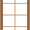 WDMA 28x48 (27.5 x 47.5 inch) Oak Wood Green Aluminum Push out Awning Window with Colonial Grids Interior