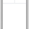 WDMA 28x48 (27.5 x 47.5 inch) White Vinyl uPVC Crank out Awning Window with Fractional Grilles