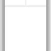 WDMA 28x48 (27.5 x 47.5 inch) White uPVC Vinyl Push out Awning Window with Fractional Grilles