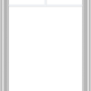 WDMA 28x54 (27.5 x 53.5 inch) White Vinyl uPVC Crank out Casement Window with Fractional Grilles