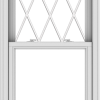 WDMA 28x72 (27.5 x 71.5 inch)  Aluminum Single Double Hung Window with Diamond Grids