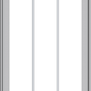 WDMA 28x72 (27.5 x 71.5 inch) Pine Wood Light Grey Aluminum Push out Casement Window with Prairie Grilles