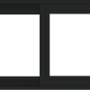 WDMA 30x18 (29.5 x 17.5 inch) Vinyl uPVC Black Slide Window without Grids Exterior