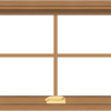 WDMA 30x20 (29.5 x 19.5 inch) Oak Wood Dark Brown Bronze Aluminum Crank out Awning Window with Colonial Grids Interior
