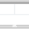 WDMA 30x20 (29.5 x 19.5 inch) White Vinyl uPVC Crank out Awning Window with Fractional Grilles