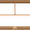 WDMA 30x24 (29.5 x 23.5 inch) Oak Wood Dark Brown Bronze Aluminum Crank out Awning Window with Fractional Grilles