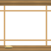 WDMA 30x24 (29.5 x 23.5 inch) Pine Wood Dark Grey Aluminum Crank out Casement Window with Prairie Grilles