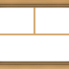 WDMA 30x24 (29.5 x 23.5 inch) Pine Wood Light Grey Aluminum Push out Casement Window with Fractional Grilles