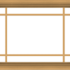 WDMA 30x24 (29.5 x 23.5 inch) Pine Wood Light Grey Aluminum Push out Casement Window with Prairie Grilles