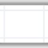 WDMA 30x24 (29.5 x 23.5 inch) Vinyl uPVC White Push out Casement Window with Prairie Grilles