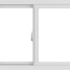 WDMA 30x24 (29.5 x 23.5 inch) Vinyl uPVC White Slide Window without Grids Interior