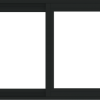 WDMA 30x24 (29.5 x 23.5 inch) Vinyl uPVC Black Slide Window without Grids Exterior