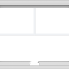 WDMA 30x24 (29.5 x 23.5 inch) White Vinyl uPVC Crank out Awning Window with Fractional Grilles