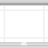 WDMA 30x24 (29.5 x 23.5 inch) White Vinyl uPVC Crank out Awning Window with Prairie Grilles