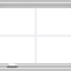 WDMA 30x24 (29.5 x 23.5 inch) White Vinyl uPVC Crank out Casement Window with Colonial Grids