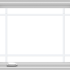 WDMA 30x24 (29.5 x 23.5 inch) White Vinyl uPVC Crank out Casement Window with Prairie Grilles