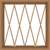 WDMA 30x30 (29.5 x 29.5 inch) Oak Wood Green Aluminum Push out Awning Window without Grids with Diamond Grills