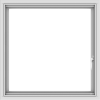 WDMA 30x30 (29.5x29.5 inch) Vinyl uPVC White Push out Casement Window without Grids Interior