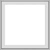 WDMA 30x30 (29.5 x 29.5 inch) Vinyl uPVC White Push out Casement Window without Grids Exterior