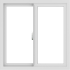 WDMA 30x30 (29.5 x 29.5 inch) Vinyl uPVC White Slide Window without Grids Interior