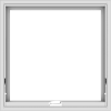WDMA 30x30 (29.5 x 29.5 inch) White Vinyl uPVC Crank out Awning Window without Grids