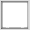WDMA 30x30 (29.5 x 29.5 inch) White uPVC Vinyl Push out Awning Window without Grids