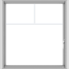 WDMA 30x32 (29.5 x 31.5 inch) Vinyl uPVC White Push out Casement Window with Fractional Grilles