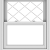 WDMA 30x36 (29.5 x 35.5 inch)  Aluminum Single Double Hung Window with Diamond Grids