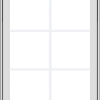 WDMA 30x36 (29.5 x 35.5 inch) White Vinyl uPVC Crank out Awning Window with Colonial Grids Exterior