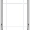 WDMA 30x36 (29.5 x 35.5 inch) White Vinyl uPVC Crank out Awning Window with Prairie Grilles