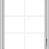 WDMA 30x36 (29.5 x 35.5 inch) White Vinyl uPVC Crank out Casement Window with Colonial Grids