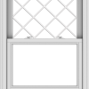 WDMA 30x40 (29.5 x 39.5 inch)  Aluminum Single Double Hung Window with Diamond Grids
