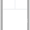WDMA 30x40 (29.5 x 39.5 inch) Vinyl uPVC White Push out Casement Window with Fractional Grilles